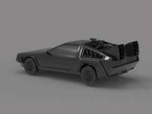 Delorean car READY TO PRINT MODEL 3D Print Model