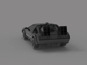 Delorean car READY TO PRINT MODEL 3D Print Model