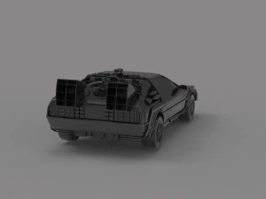 Delorean car READY TO PRINT MODEL 3D Print Model