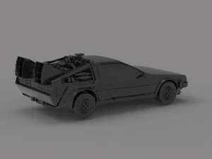 Delorean car READY TO PRINT MODEL 3D Print Model