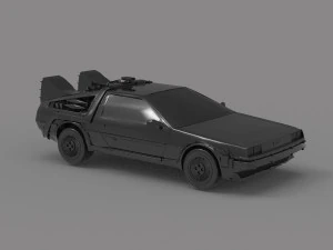 Delorean car READY TO PRINT MODEL 3D Print Model