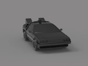Delorean car READY TO PRINT MODEL 3D Print Model