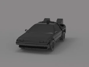 Delorean car READY TO PRINT MODEL 3D Print Model