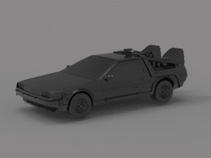 Delorean car READY TO PRINT MODEL Modelo de impresión 3D