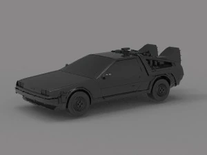 Delorean car READY TO PRINT MODEL 3D Print Model