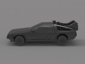 Delorean car READY TO PRINT MODEL Modelo de impresión 3D