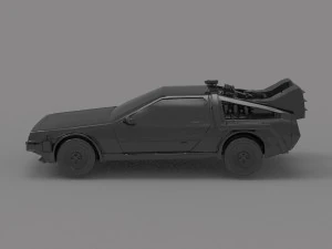 Delorean car READY TO PRINT MODEL 3D Print Model