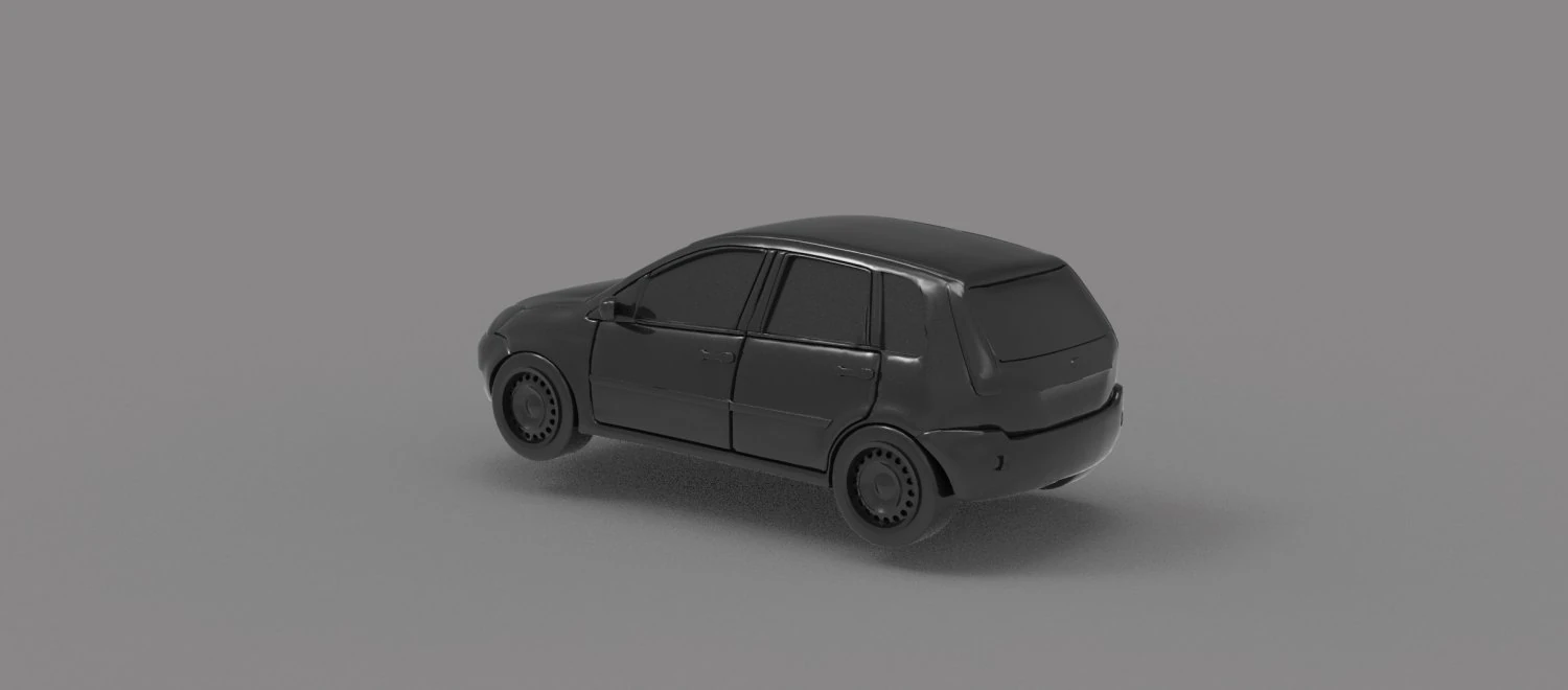 Fiesta 2005 5 doors READY TO PRINT MODEL READY TO PRINT MODEL 3D Print Model .c4d .max .obj .3ds .fbx .stl .blend 