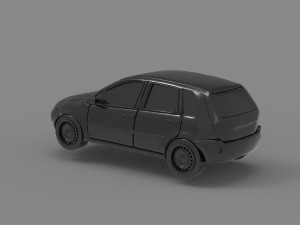 Fiesta 2005 5 doors READY TO PRINT MODEL READY TO PRINT MODEL 3D Print Model