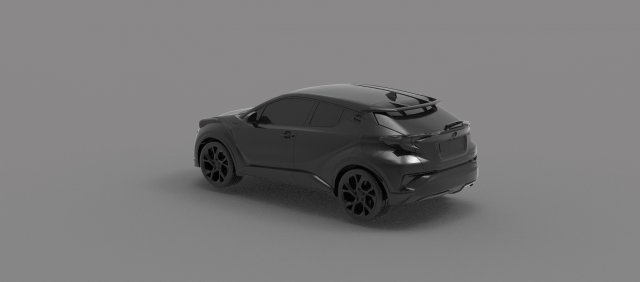 HRV Car READY TO PRINT MODEL 3D Print Model .c4d .max .obj .3ds .fbx .stl .blend 