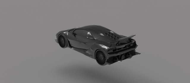 Sesto Elemento Car READY TO PRINT MODEL 3D Принт Модель .c4d .max .obj .3ds .fbx .stl .blend 