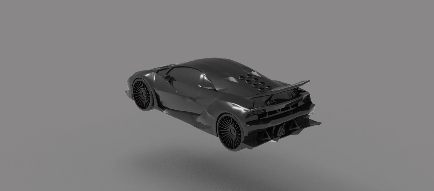 Sesto Elemento Car READY TO PRINT MODEL 3D Print Model .c4d .max .obj .3ds .fbx .stl .blend 