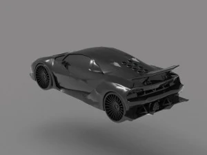 Sesto Elemento Car READY TO PRINT MODEL 3D Print Model