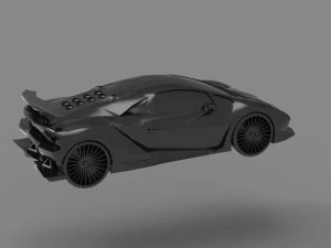 Sesto Elemento Car READY TO PRINT MODEL 3D Print Model