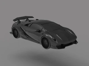Sesto Elemento Car READY TO PRINT MODEL 3D Print Model