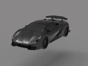 Sesto Elemento Car READY TO PRINT MODEL 3D Print Model