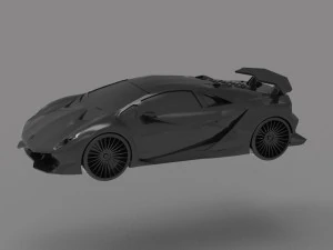 Sesto Elemento Car READY TO PRINT MODEL 3D Print Model