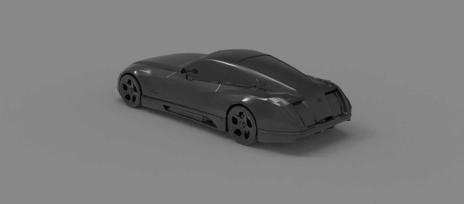 Maybach Exelero Car READY TO PRINT MODEL 3D Print Model .c4d .max .obj .3ds .fbx .stl .blend 