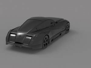 Maybach Exelero Car READY TO PRINT MODEL 3D-Druckmodell