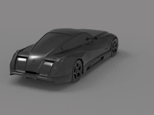 Maybach Exelero Car READY TO PRINT MODEL 3D Print Model