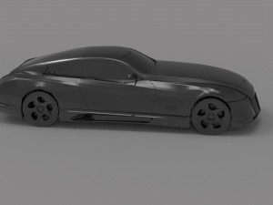 Maybach Exelero Car READY TO PRINT MODEL 3D-Druckmodell