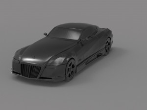Maybach Exelero Car READY TO PRINT MODEL 3D-Druckmodell