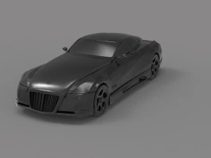 Maybach Exelero Car READY TO PRINT MODEL 3D Print Model