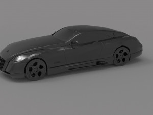 Maybach Exelero Car READY TO PRINT MODEL 3D-Druckmodell