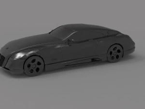 Maybach Exelero Car READY TO PRINT MODEL 3D Print Model