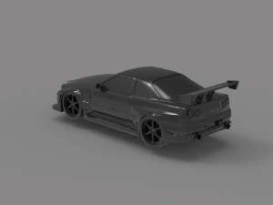 Carro Nissan Skyline GTR PRONTO PARA IMPRIMIR MODELO Modelo de Impressão 3D