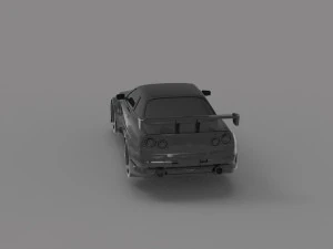 Nissan Skyline GTR car READY TO PRINT MODEL 3D Print Model