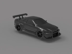 Nissan Skyline GTR car READY TO PRINT MODEL 3D Print Model