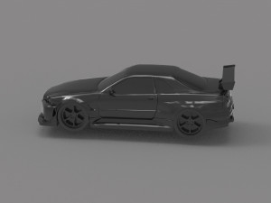 Nissan Skyline GTR car READY TO PRINT MODEL Modelo de Impressão 3D