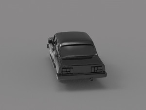 Old car READY TO PRINT MODEL 3D Baskı Modeli