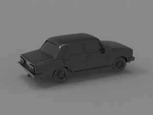 Old car READY TO PRINT MODEL 3D Baskı Modeli