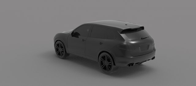 Porsche Cayenne II Turbo car READY TO PRINT MODEL 3D Print Model .c4d .max .obj .3ds .fbx .stl .blend 