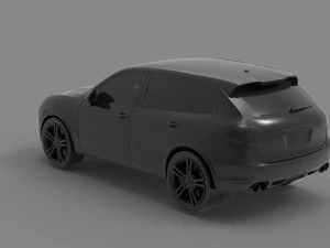 Carro Porsche Cayenne II Turbo PRONTO PARA IMPRIMIR MODELO Modelo de Impressão 3D