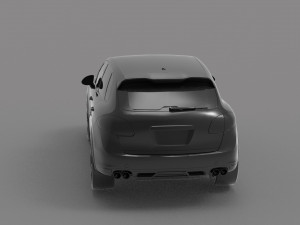 Porsche Cayenne II Turbo car READY TO PRINT MODEL 3D Print Model
