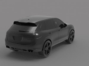 Porsche Cayenne II Turbo car READY TO PRINT MODEL 3D Print Model