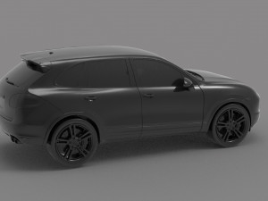 Porsche Cayenne II Turbo car READY TO PRINT MODEL 3D Print Model