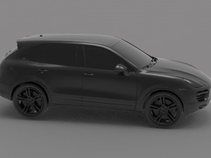 Porsche Cayenne II Turbo car READY TO PRINT MODEL 3D Print Model
