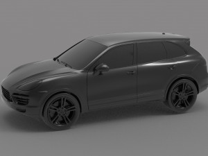 Porsche Cayenne II Turbo car READY TO PRINT MODEL 3D Print Model