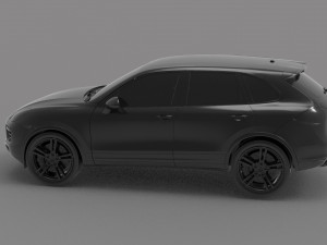 Porsche Cayenne II Turbo car READY TO PRINT MODEL 3D Print Model