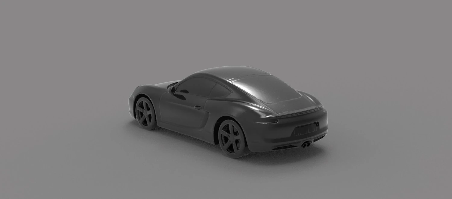Porsche Cayman S READY TO PRINT MODEL 3D Print Model .c4d .max .obj .3ds .fbx .stl .blend