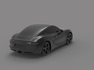 Porsche Cayman S READY TO PRINT MODEL 3D Print Model