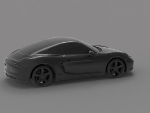 Porsche Cayman S READY TO PRINT MODEL 3D 打印模型