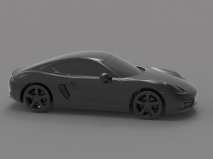 Porsche Cayman S READY TO PRINT MODEL 3D 打印模型