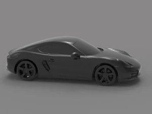 Porsche Cayman S READY TO PRINT MODEL 3D Print Model