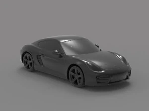 Porsche Cayman S READY TO PRINT MODEL 3D Print Model