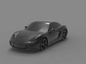 Porsche Cayman S READY TO PRINT MODEL 3D 打印模型